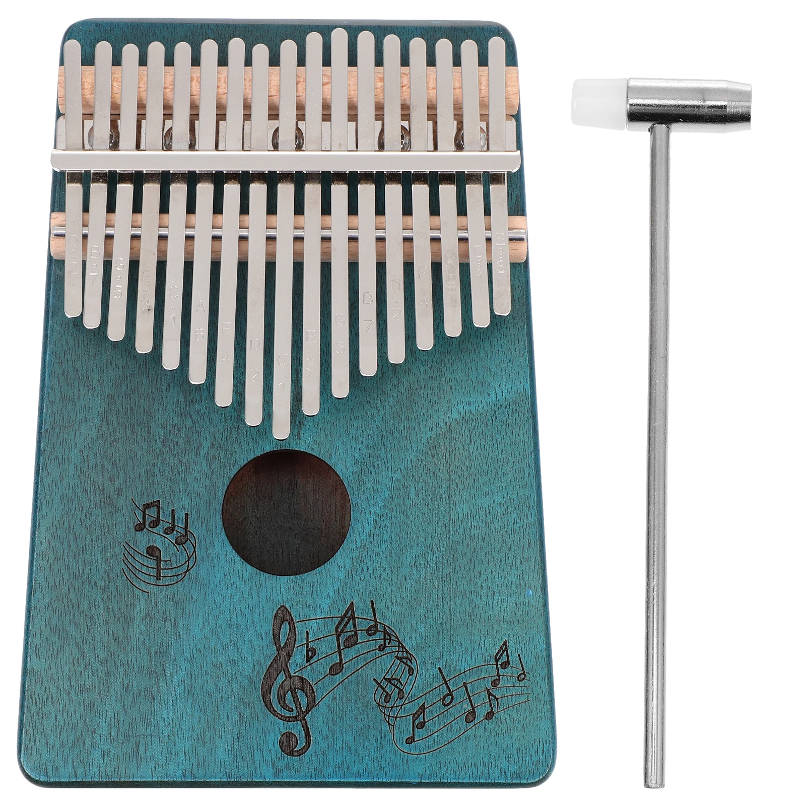 

Instrument Kalimba Thumb Piano for Beginners Musical Baby Instruments Blue