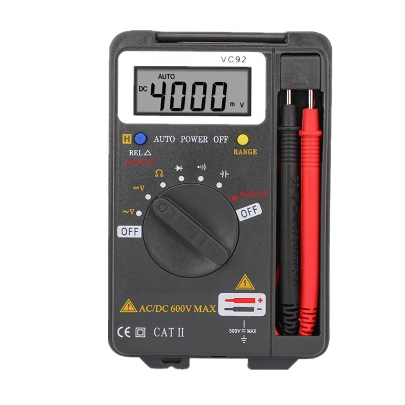 Zhongyi VC921 High-precision Digital Multimeter Card-type Portable Digital Display Burn-proof Capacitor Household Small Watch