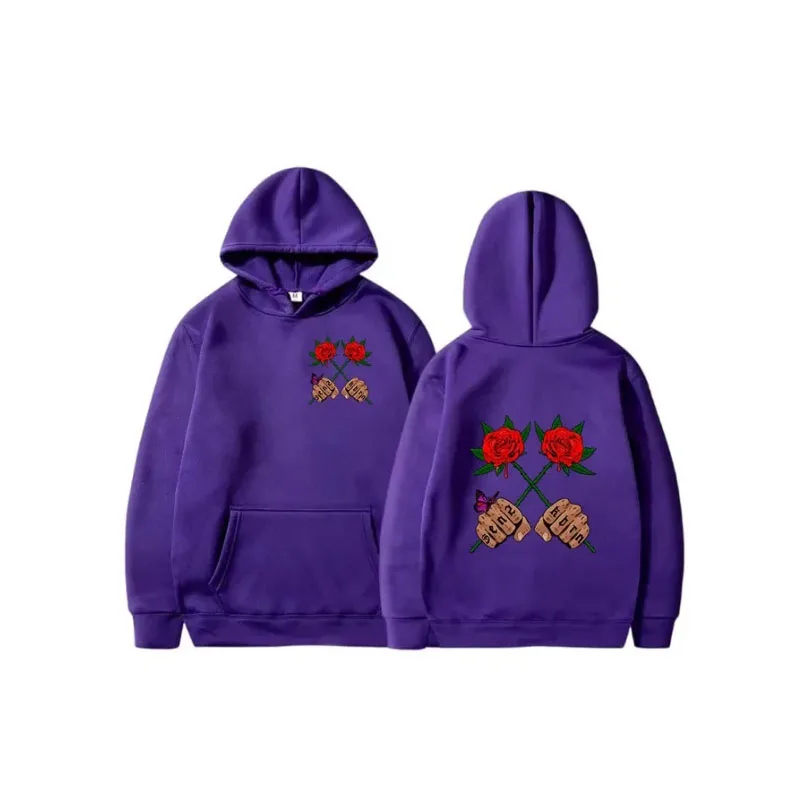 Sudadera con capucha de manga larga para hombre y mujer, Conjunto de jersey con capucha de estilo Hip Hop, novedad de 2024