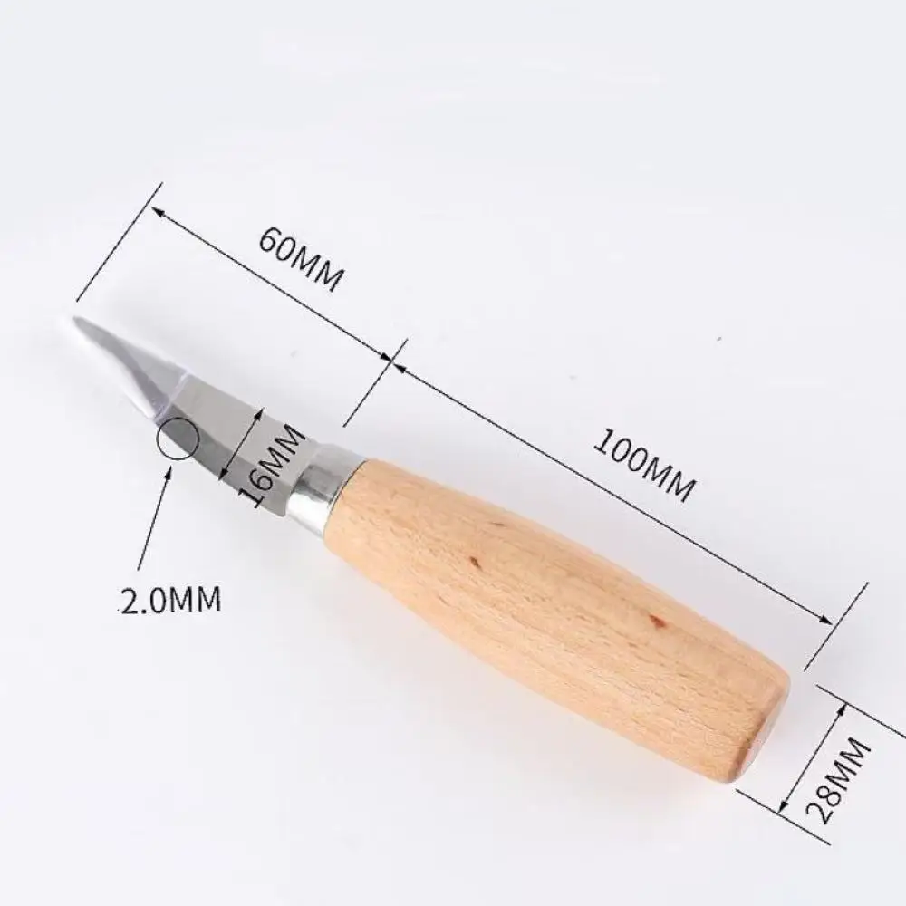 Ergonomic Beech Handle Wood Carving Tool Set Stainless Steel Hook Knife Chisel Spoon Kit for All Skill Levels