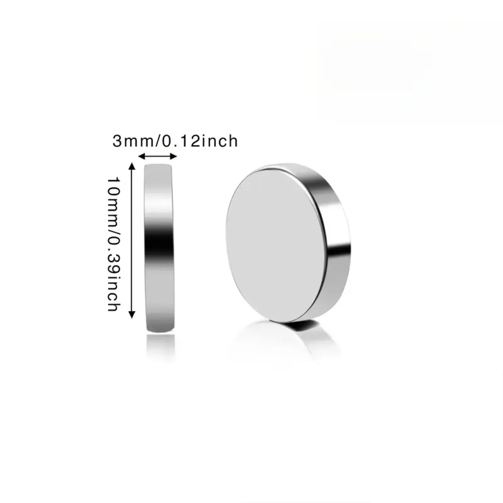 30/60 Stück Mini-Rundmagnete, 10 x 3 mm, kleine starke Magnete für Whiteboard, extra starke DIY-Kühlschrankmagnete