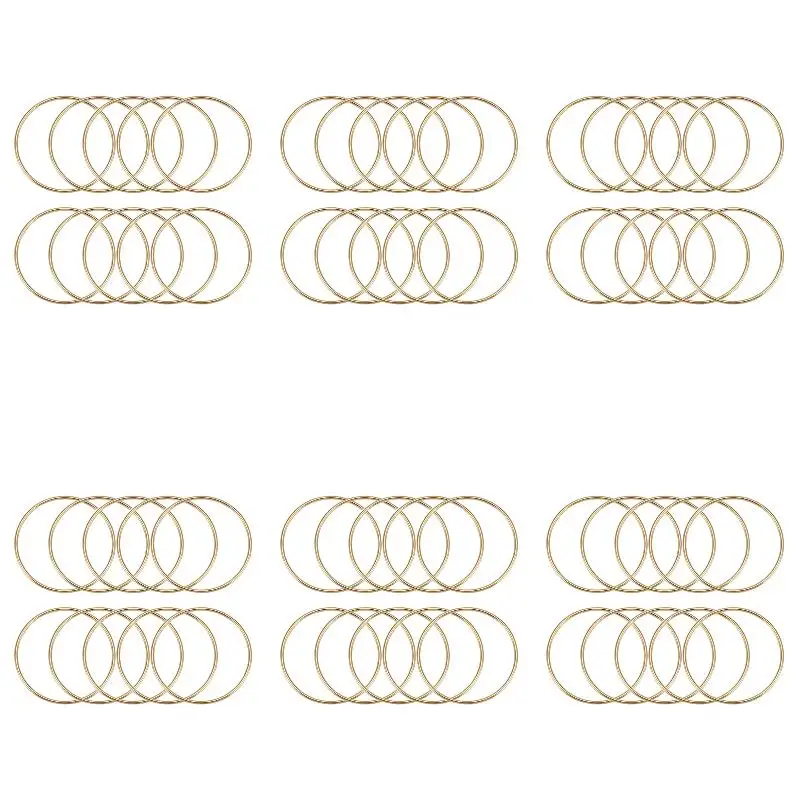 6Pack X(10 Pack 3 Inch Gold Dream Catcher Metal Rings Hoops Macrame Ring for Crafts
