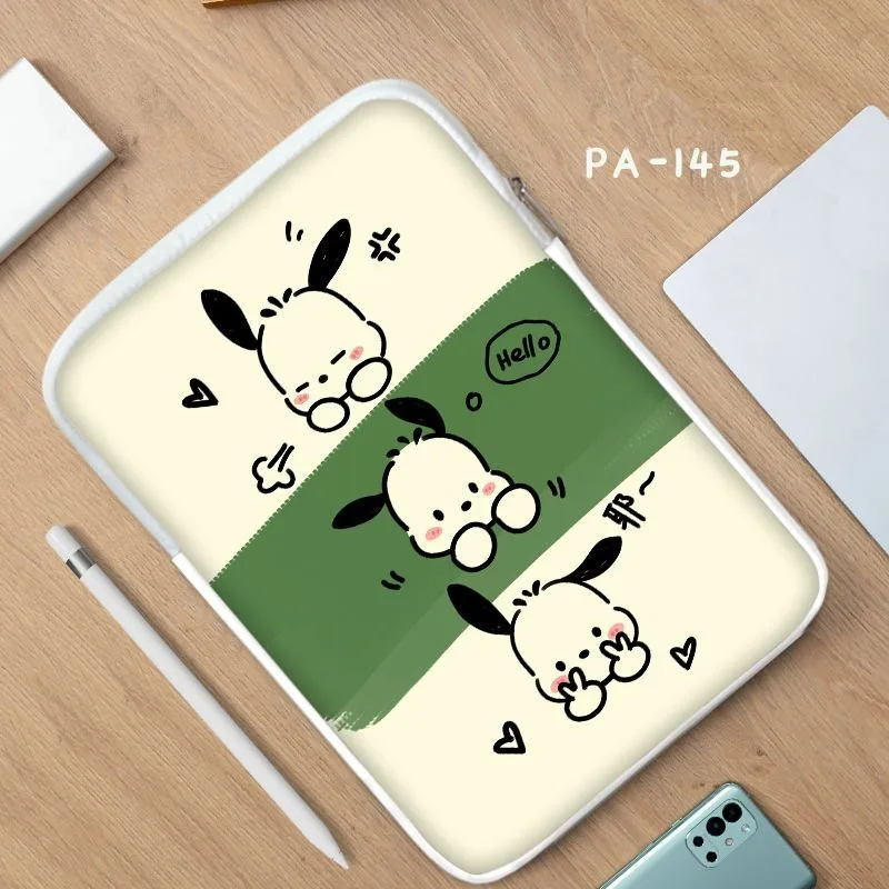 

New Sanrio Pacha Dog Disney tablet protective case for iPad Pro 11 Air 12 13 14 15 inch bag pu waterproof shockproof bag gift