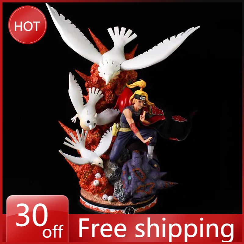 

46cm NARUTO Figure Deidara Uzumaki Naruto Anime Action Model Large Statue Pvc Desktop Decorations Christmas Gift Children Gifts