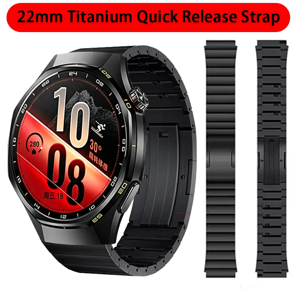 22mm Titanium Quick Release Strap for Huawei Watch GT7 Pro GT7 GT6 5 4 46mm Ultimate 2 GT Runner 2 Wristband Amazfit Balance 3 2