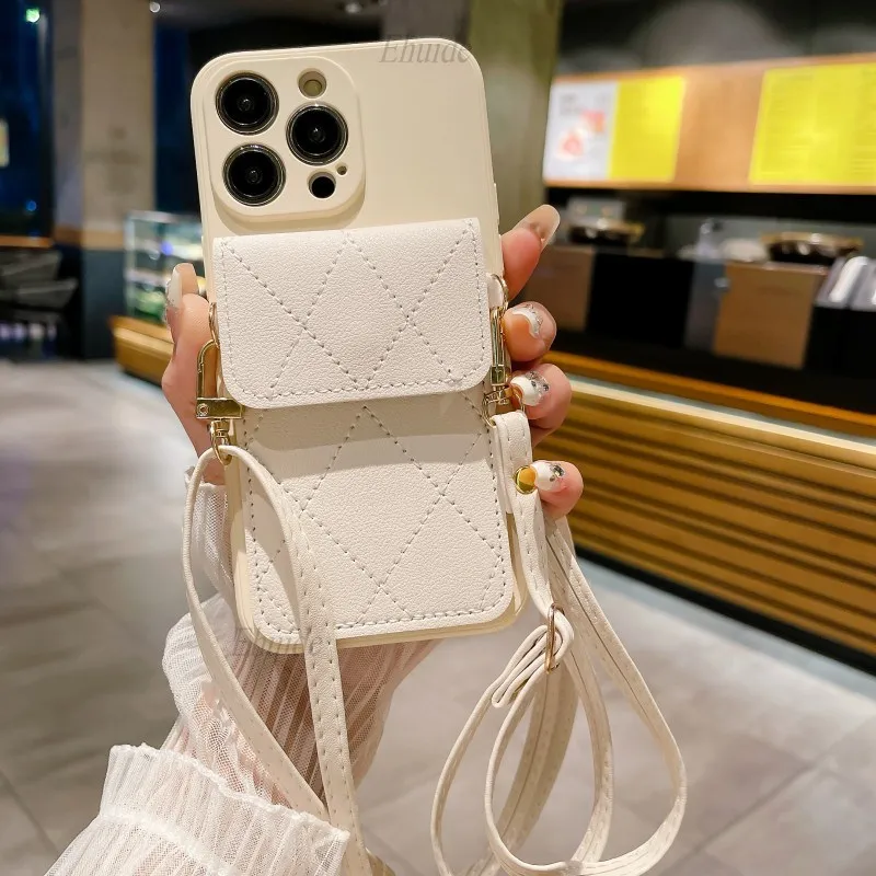 Brieftaschen-Schutzhülle mit Trageriemen für Samsung Galaxy A17 A37 A57 A56 A54 A55 A35 A36 A16 A34 A27 A15 Crossbody Lanyard Hals-Lederhülle – Detail 10