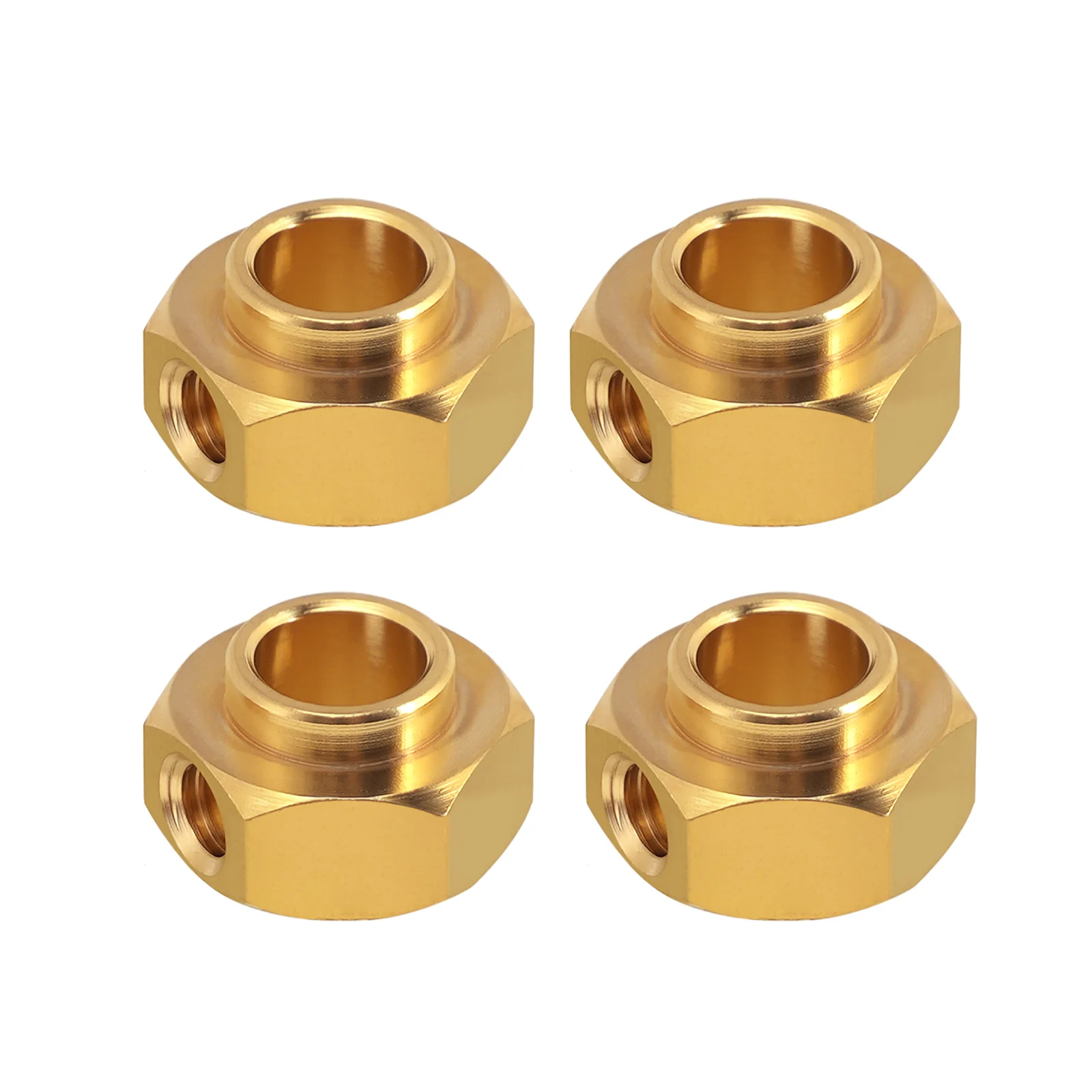 INJORA 4PCS/6PCS 5/8.5/10MM Heavier Brass 12MM Wheel Hex Extended Adapter for RC Crawler TRX4