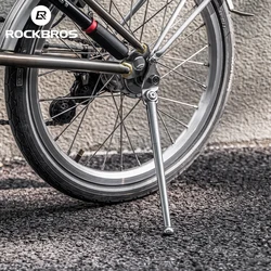 ROCKBROS-Folding Kickstand De Bicicleta, Suporte Ultraleve Pé, Bike Kickstand, Suporte De Estacionamento, Apoio Para Os Pés, Acessórios De Bicicleta, 16