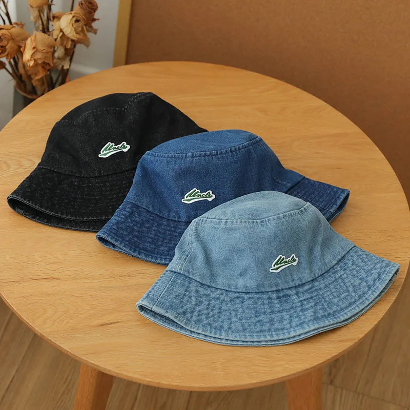 Simple wear Jeans Fisherman\'s Hat Women\'s Fashion Denim Bucket Hat Fisherman\'s Hat Causal Basin Winter Hats for Women