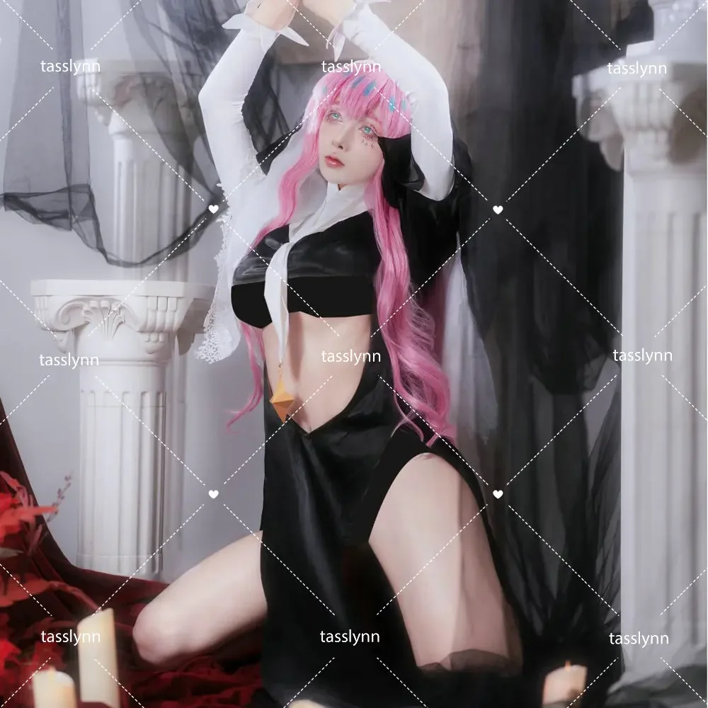 

Anime Cosplay Sister Gigant Cosplay Costume Gigant Nun Uniform Anime Clothes Maho Ako Nun Dress Halloween Costumes for Women