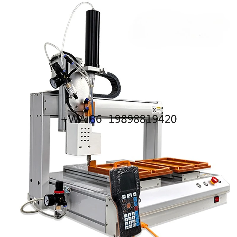 آلة توزيع مع تشغيل شاشة LCD آلة توزيع أوتوماتيكية عالية السرعة لاصق ذوبان ساخن أوتوماتيكي بالكامل