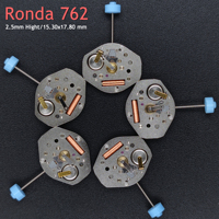 RONDA Standard 762 Quartz Movement Original Two-Hands Watch Mechanism SR916SW Battery Included 762 Tiny Mechanism 5 Height