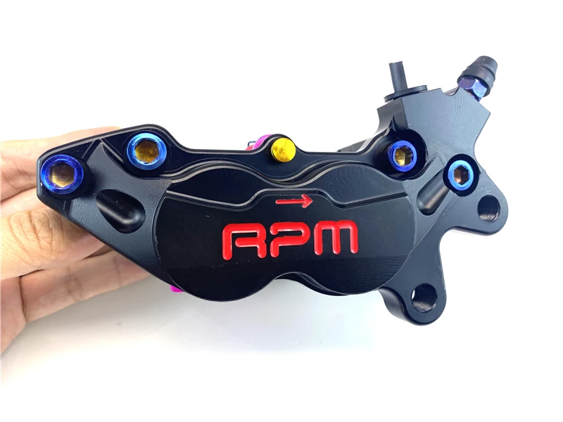 rpm Motorcycle Brake Caliper 40mm Mounting P4 Piston Axial Brake Pump For Honda Yamaha Kawasaki Suzuki Scooter Dirt Bike Modify