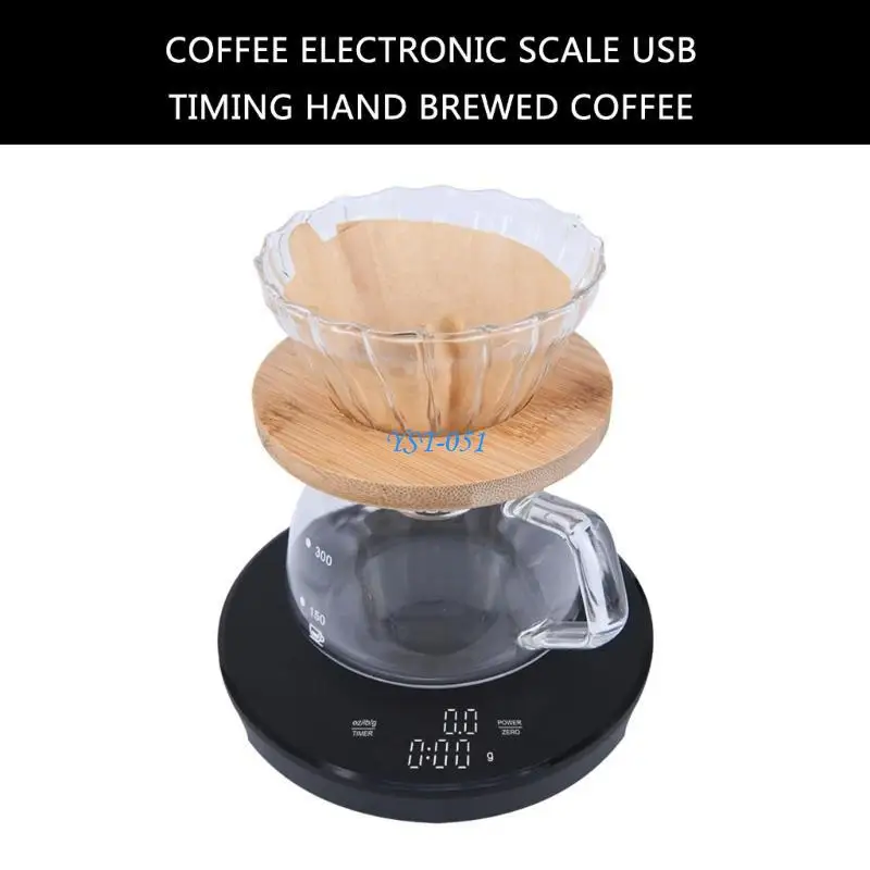 

E15A Digital Scale Coffee Drip Scale Coffee Weight 0.1g Coffee Scale Kitchen Scale