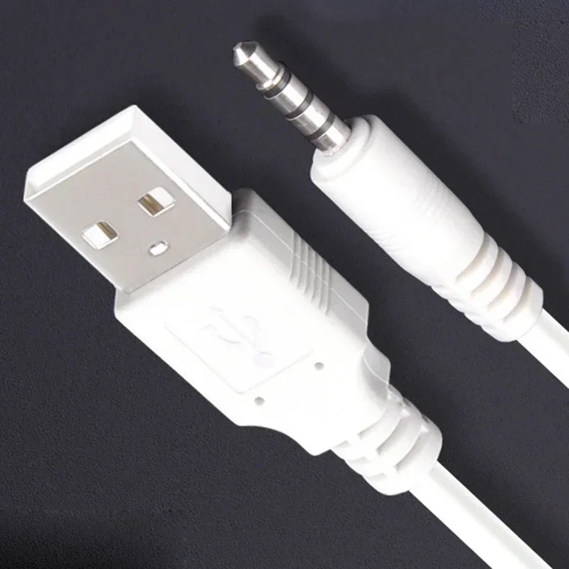 300 Uds 1M USB 2,0 macho a 3,5mm Jack Aux Cable adaptador de Audio para PC coche MP3 portátil auriculares