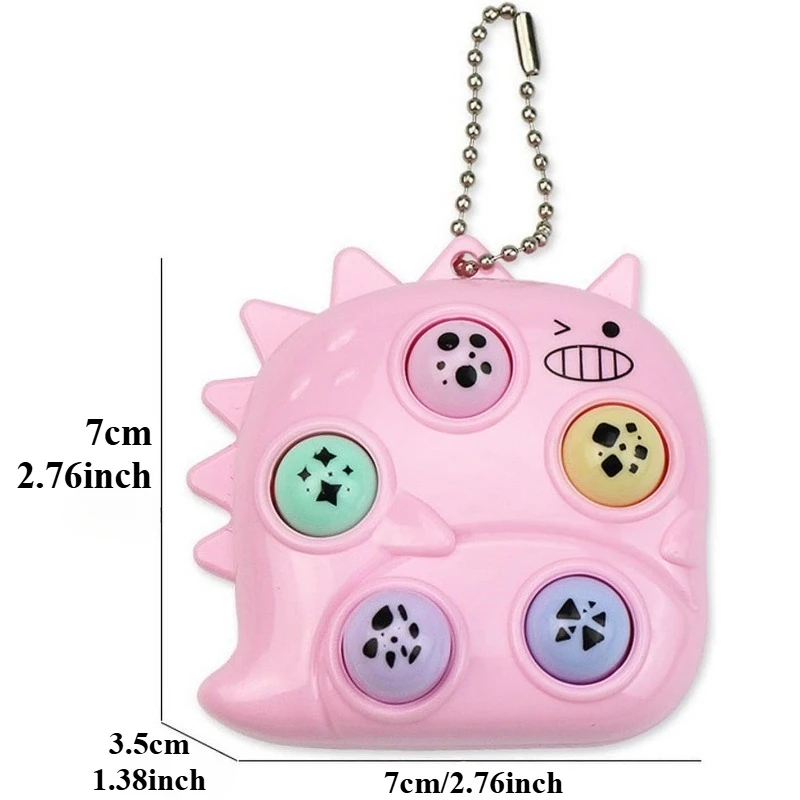 Mini jeu porte-clés Hamster jeu de mémoire Fidget jouet pour enfants adulte jeu portable whack-a-taupe soulagement du Stress pour enfants adultes