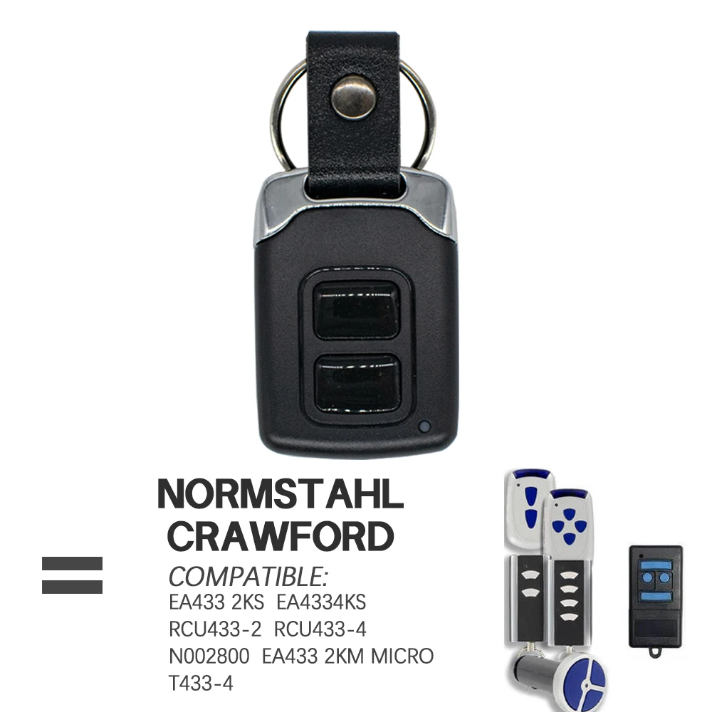 433MHz Garage Door Remote Control For Normstahl Crawford Standard Steel EA433 2KS 4KS 2KM T433-4 N002800 RCU 433 2K 4K 433-2K