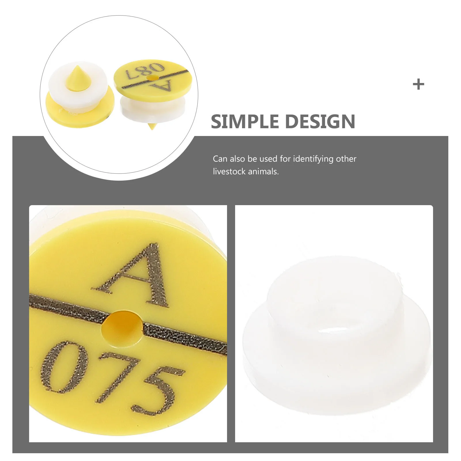 

50Pcs Rabbit Ear Tags Versatile Livestock Cattle Poultry Marking Tools Durable Animal Accessories Ear Tags for Cattle