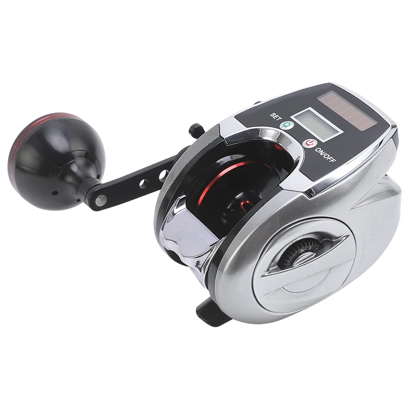 BILLINGS S200 Series Baitcasting Reel,8.0:1 Gear Ratio,USB charging,Solar Charging,Digital Display,22LB Max Drag,For Freshwater