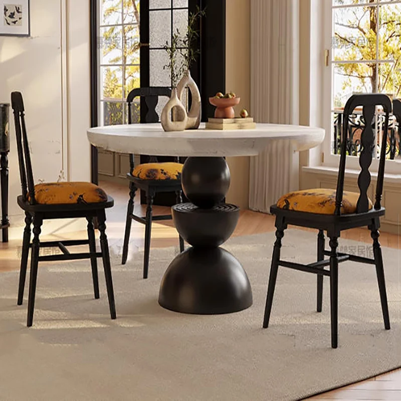 

Glamour Modern Table Trendy Cozy Unique Elegant Dining Table Premium Vintage Tavolo Rotondo Allungabile Dining Room Furniture