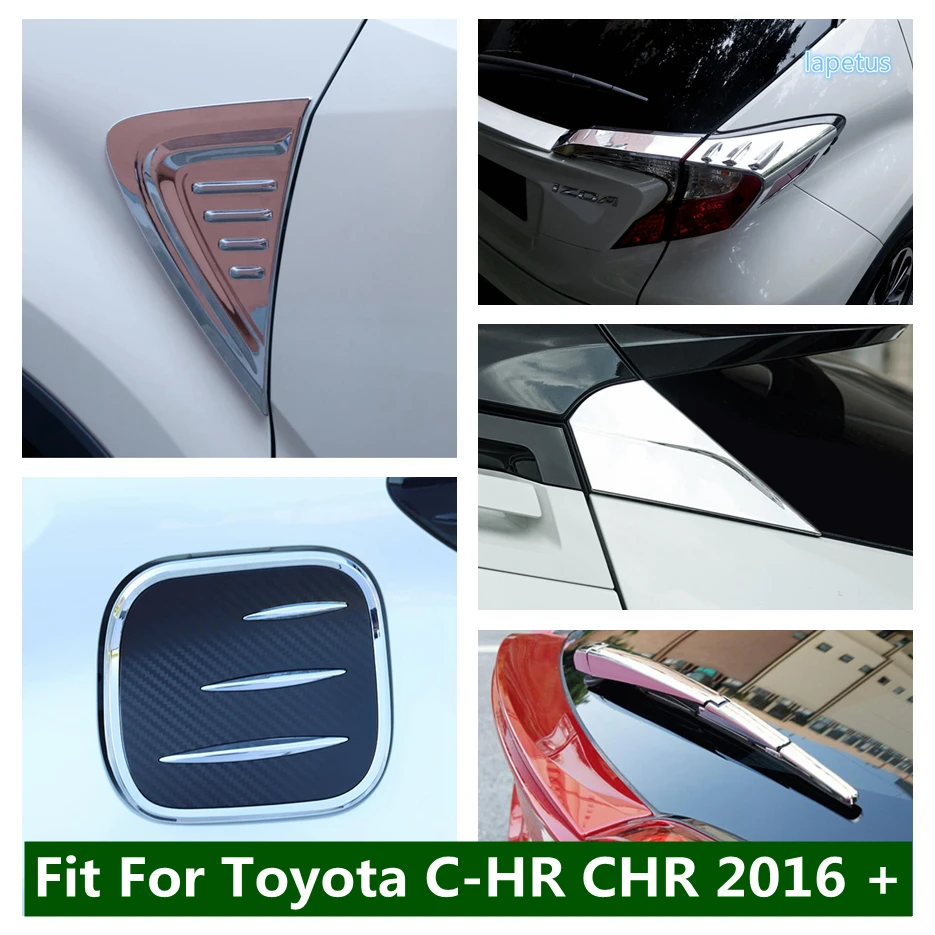 

Rear Window Wiper Rearview Mirror Oil Gas Taillight Decoration Frame Cover Trim For Toyota C-HR CHR 2016 - 2021 Car Accessories