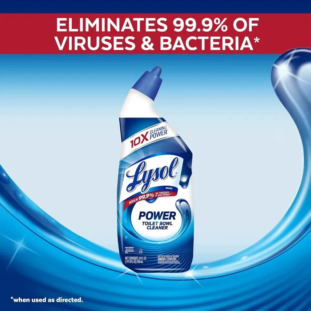 

Power Toilet Bowl Cleaner Gel Deep Cleaning Disinfectant Stain Remover 24oz
