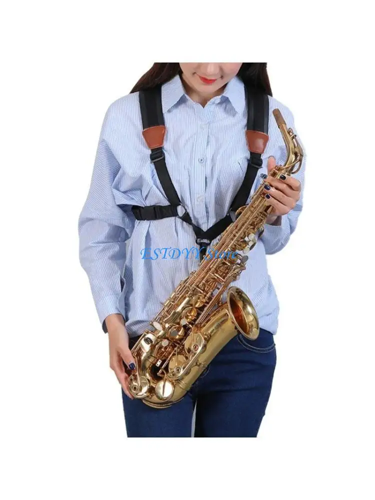

G6DE Adjustable Saxophone Neck Strap Shoulder Harness Double Shoulder Sax Straps