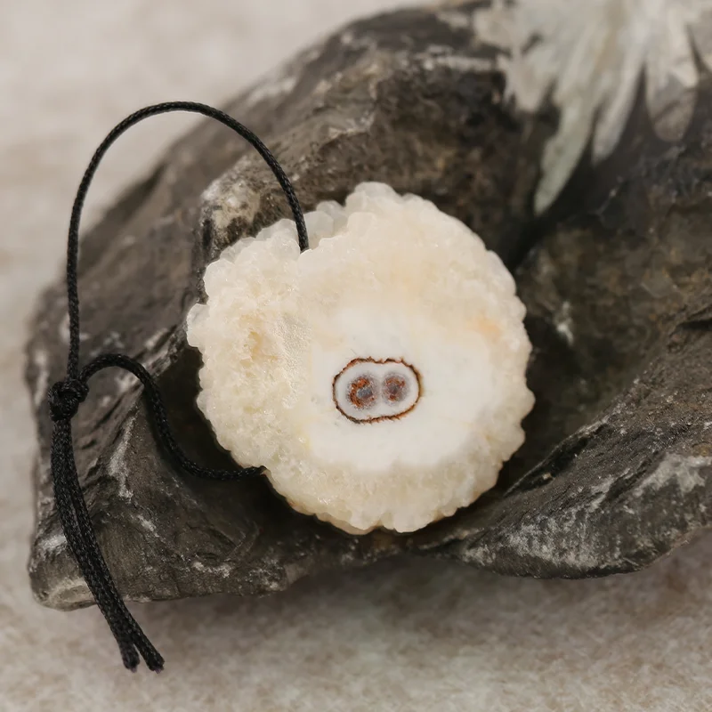 B&F Handmade White Agate Pendants, Genuine Natural stones beads, Unique Stones for jewelry & DIY Earring Beads