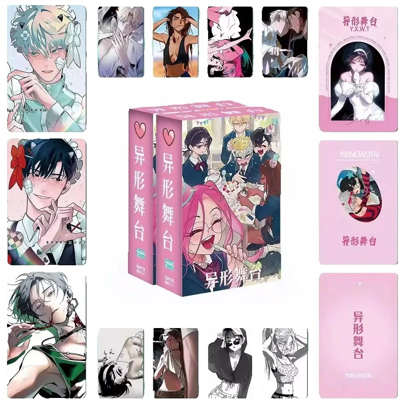 

55PCS/Set Alien Stage Laser Lomo Cards Till Ivan Mizi Sua Luka Anime Figure Holographic Photocards for Fans Gift