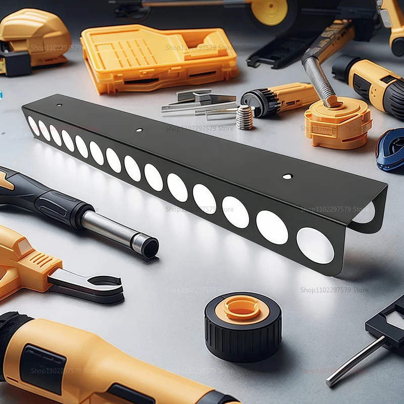 منظم تخزين رف مفك براغي مثبت على الحائط لأدوات ورشة العمل اليدوية كماشة حامل المطرقة حامل أدوات عالي التحمل