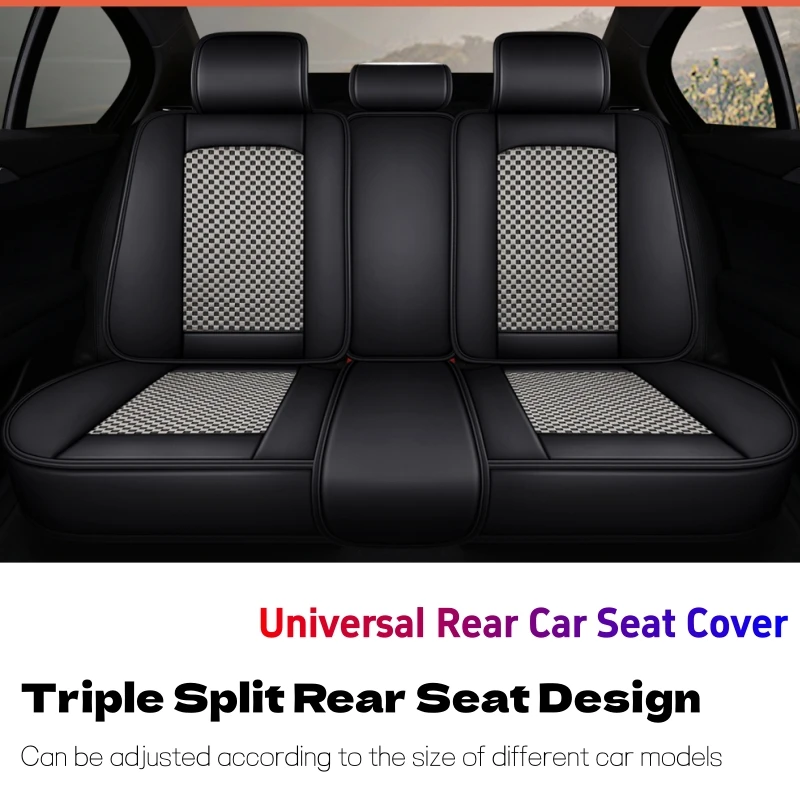 

High-End Luxury Summer Cool and Breathable Ice Silk Car Seat Covers for the Rear Seats, Enhancing the Driving Experience, Suitable for Most Sedans, Suvs, Pickups, Etc. a Must-Have Decorative Accessory for the Summer Car Rear Seat, Perfectly Compatible wit