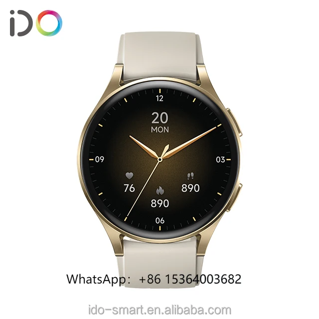 

TJXL-Fasion 1.32" Amoled Full Touch Round Screen GPS Smart Watch BT Calling AI Voice for Men Women