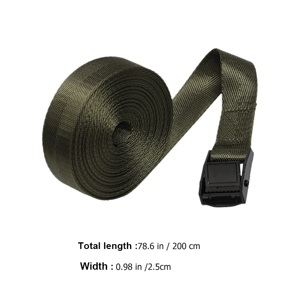 

2 Rolls Camera Fixing Straps with Buckles, Adjustable Cam Buckle Tie Down Cinch Strap Camping Camera Securing Strap(2 Meters)