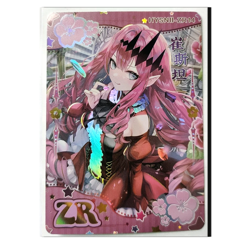 Goddess Story Flower girl ZR card Ganyu Mona Hatsune Miku Kamisato Ayaka Kaname Madoka Toy collection Birthday Christmas gift