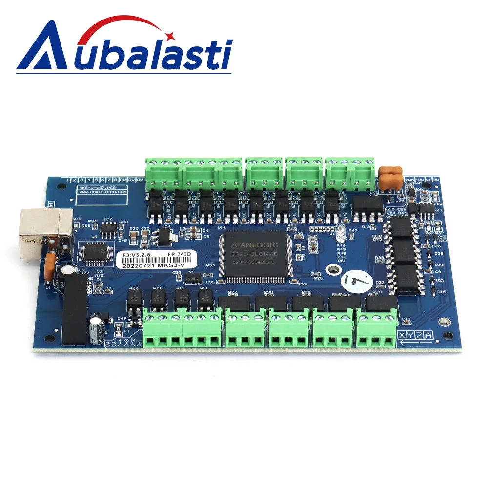 Aubalasti XHC 3/4 Axis USB Motion Control Card MKS3/4-V Isolated Open Collector Output 5V 20mA 2000KHZ Isolation Voltage 3.5KV