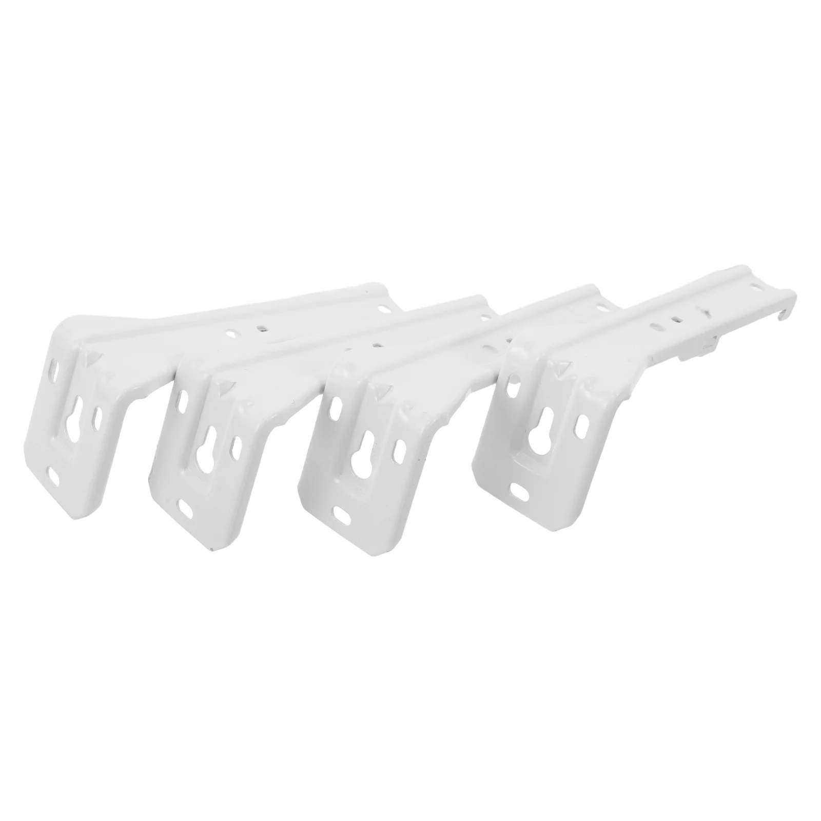 

4 Pcs Curtain Track Installation Code Rail Mounting Hardware Support Bracket Iron Vertical Blind Clips