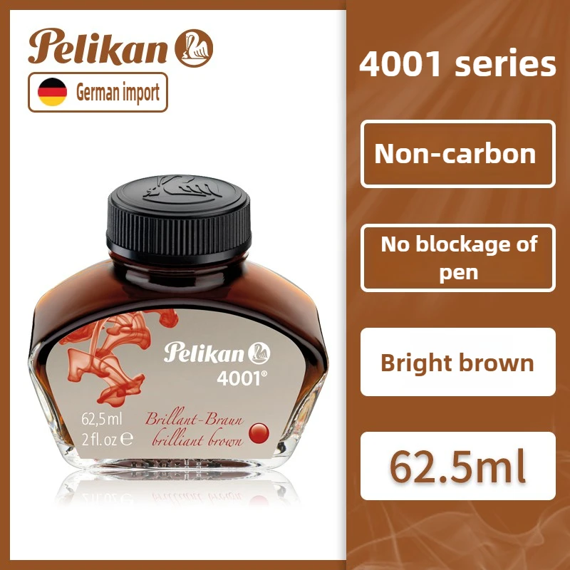 Германия Pelikan 4001 Series, 9 цветов, 62,5/30 мл, чернила для перьевой ручки, не углеродные, не засорающие, школьные принадлежности, канцелярские принадлежности для JINHAO