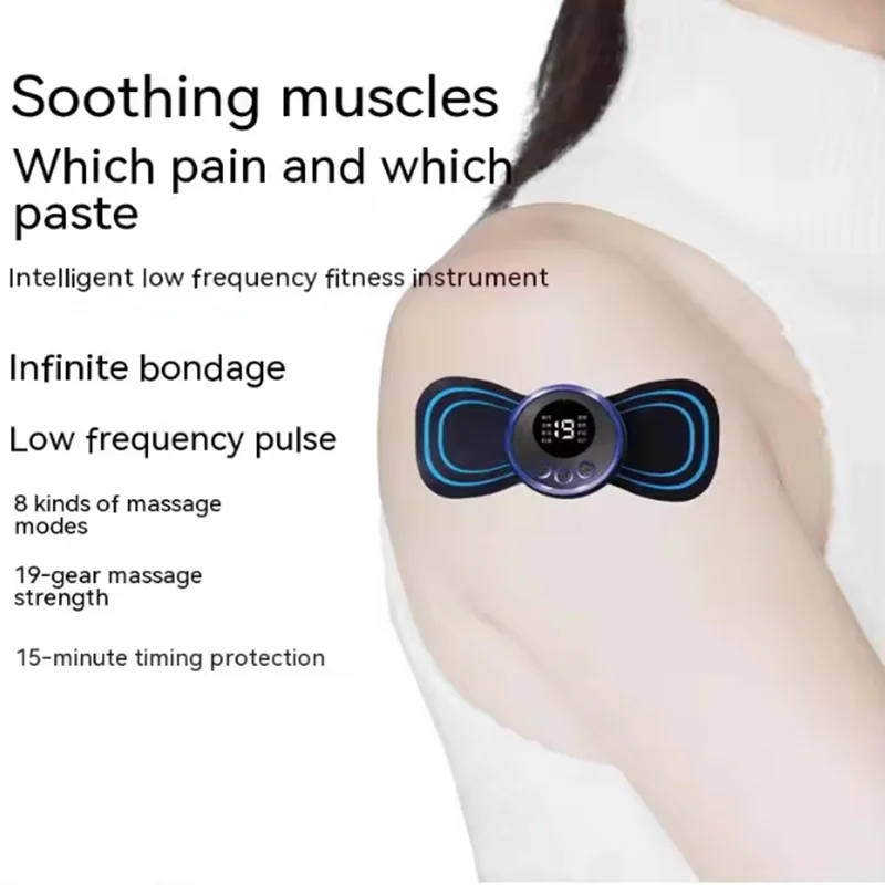 Rechargeable neck massager electric neck massage to relieve pain EMS acupoint muscle stimulation relaxation massage image 6
