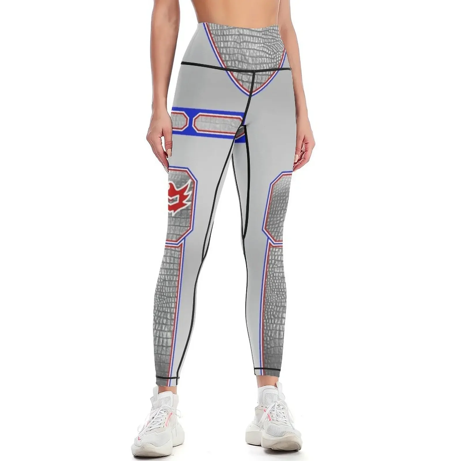 

American Nightmate Silver/Red/White/Blue Leggings Women sportwear Fitness clothing Training pants gym's clothing Womens Leggings