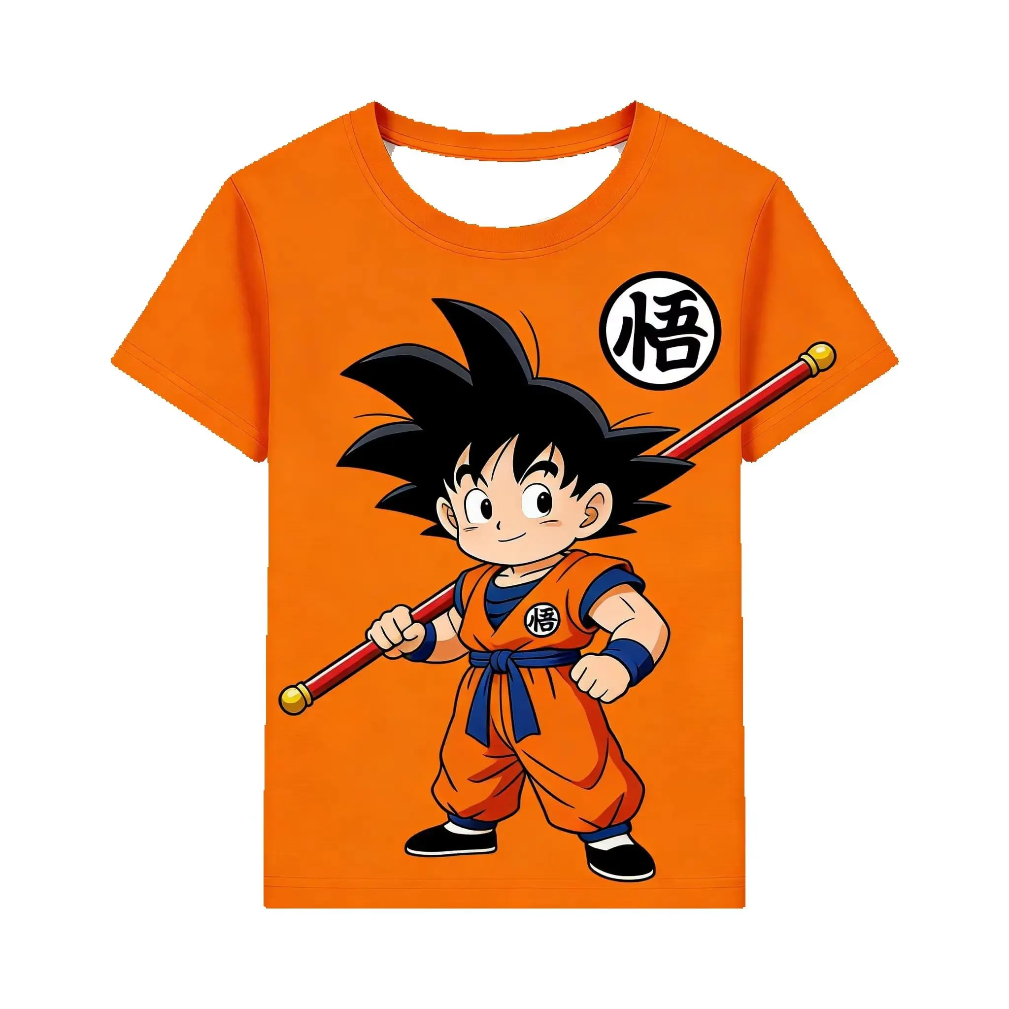 Anime Dragon Ball T-Shirt Herren Goku Kurzarm Super Saiyan Kakarot Vegeta Casual Streetwear Jungenkleidung