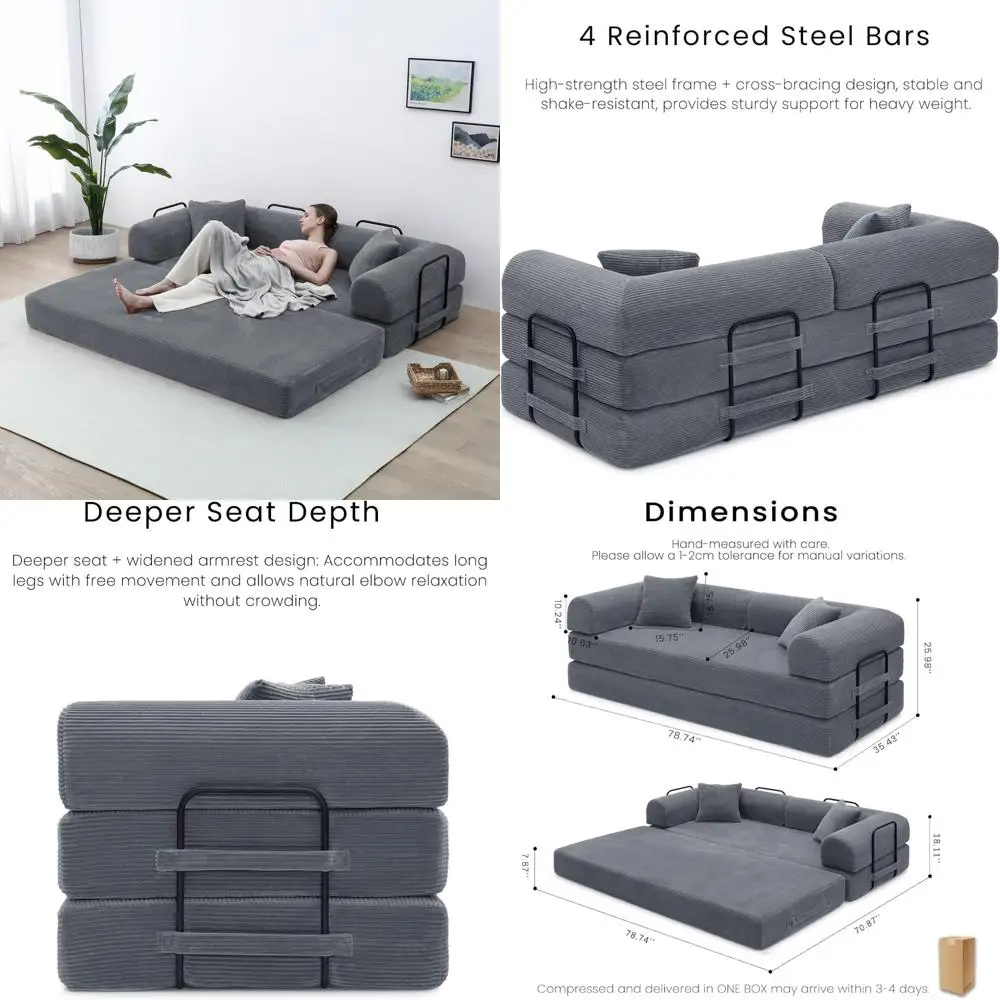 Folding Sleeper Sof… - image