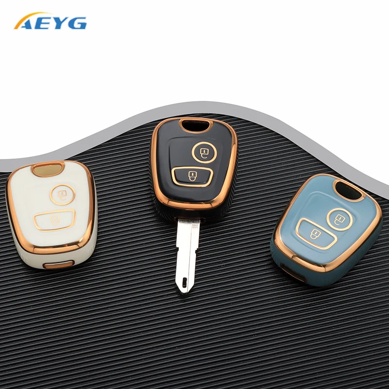 Fashion TPU Car Remote Key Case Cover Shell For Peugeot 106 107 206 207 306 307 406 407 For Citroen C1 C4 Protector Accessories image 3