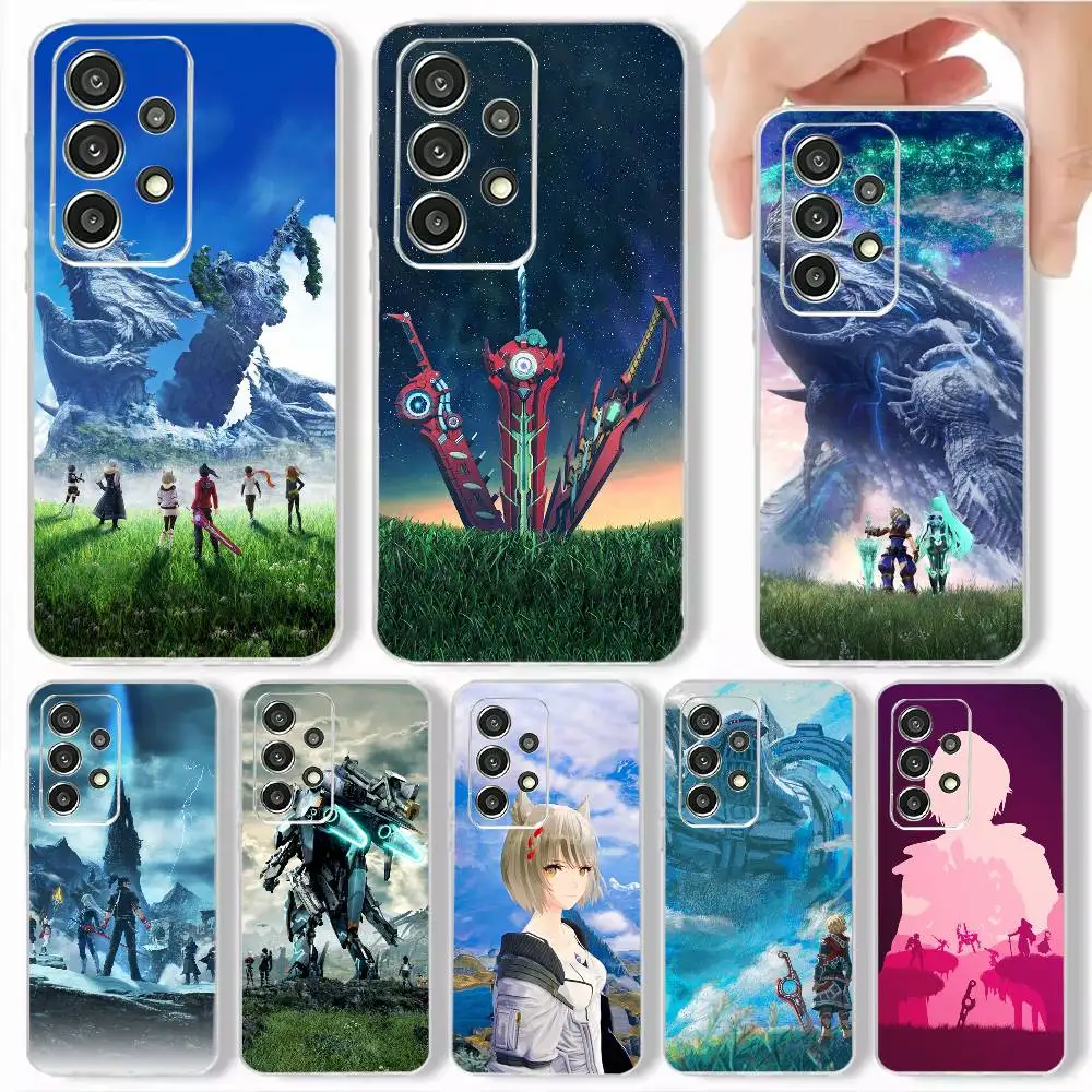 X-Xenoblade Chronicles-3 Keves  Phone Case Transparent Soft case For Samsung S25,S24,S21,S22,S23,S30,Ultra,S20,Plus