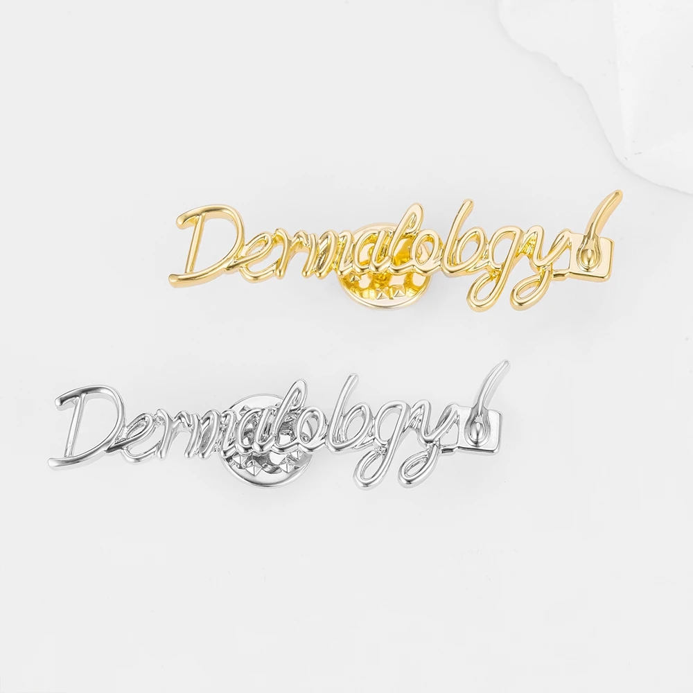 Hanreshe Medical Signature Brooch Pins Pharmacist Psychologist Badge Medal Jewelry Accessories for Doctor Nurse Collectibles