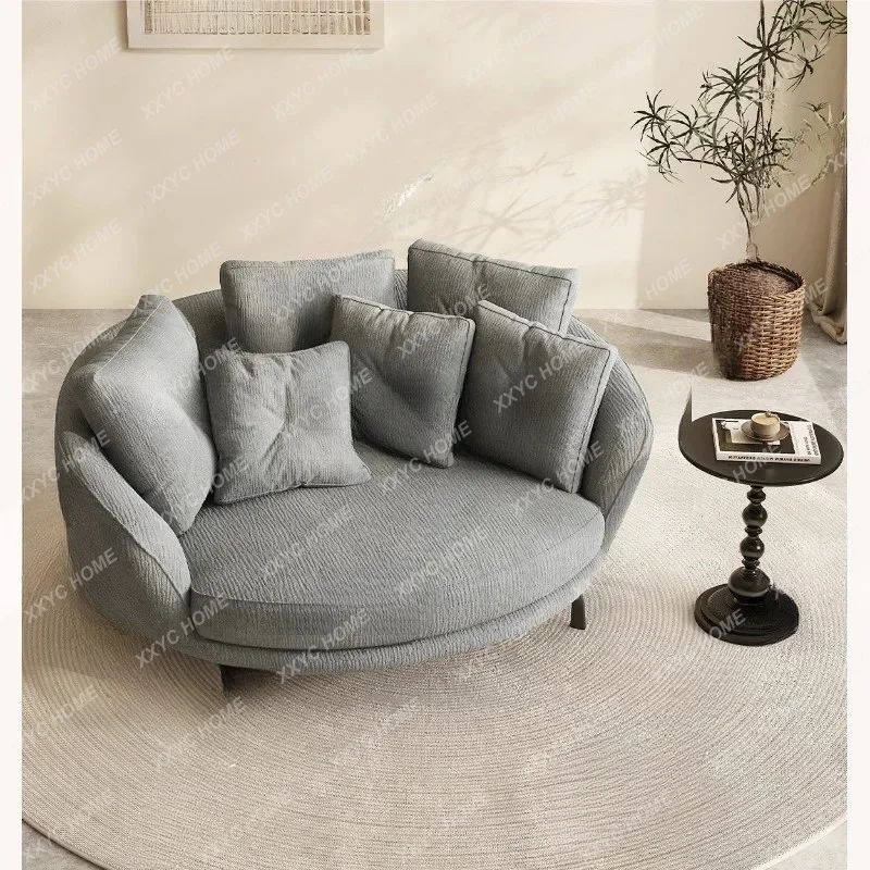 Wabi Sabi Wind Round Lazy Sofa Modern Simple Hotel Reception Leisure SofaTJ
