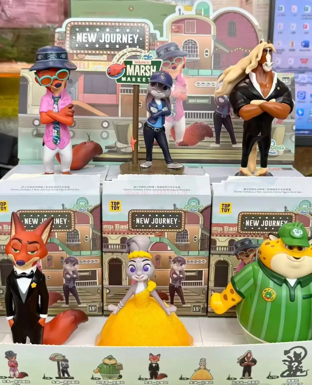 Zootopia صندوق أعمى سلسلة رحلة جديدة شخصيات Kawaii غامضة ألعاب قابلة للجمع هدية عصرية لمحبي