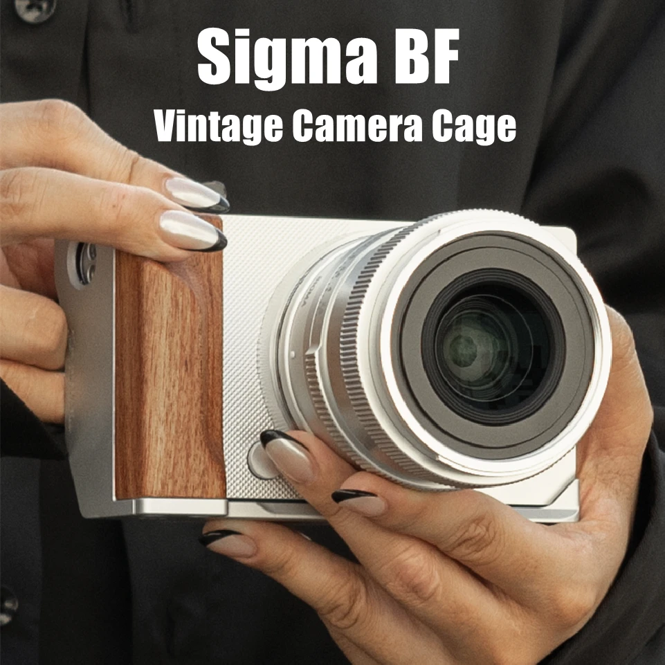 

TILTA for Sigma BF Mounting Baseplate with Wooden Grip Vintage Camera Cage Base Kit - 2cols