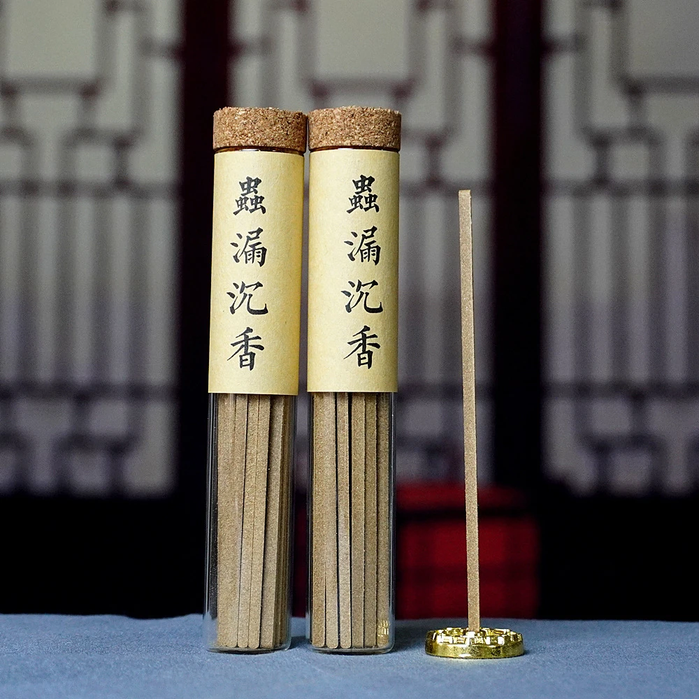 99% Sinking Kyara Square Column Incense,Insect-Damaged Agarwood,Kyara Aged Agarwood Raw Material,High-End Indirect-Fire Incense
