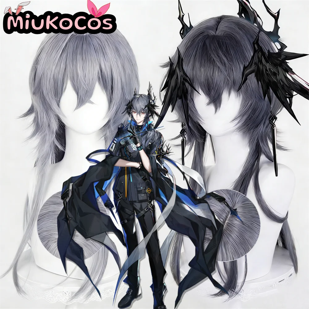 

В НАЛИЧИИ Парик для косплея с логотипом MiukoCosplay Game Arknights Косплей