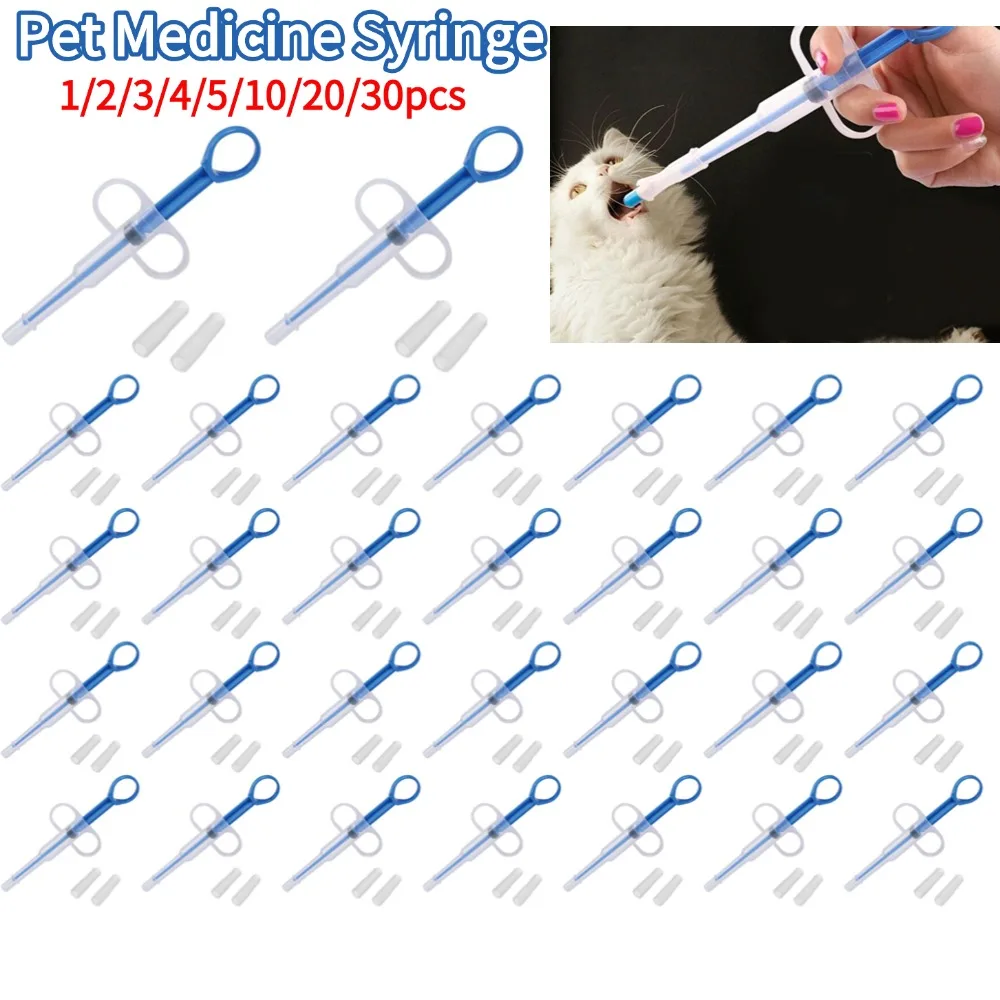 Jeringa para medicina para mascotas, tableta, pistola para pastillas, dispensador de empuje, medicina, agua, leche, jeringa, alimentador para perros y gatos, herramientas, accesorios para perros y gatos